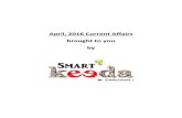 April 2016 Current Affairs MCQs | Download Current Affairs 2016 MCQs in PDF @ Smartkeeda
