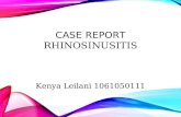 case report rhino sinusitis