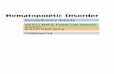 Hematopoietic Disorder