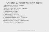 Chap 6 Randomization