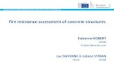Fire resistance assessment of concrete structures