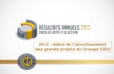217412702 Caisse de Depot Et de Gestion CDG Les Resultats Annuels 2013