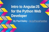 Introduction to AngularJS for the Python Web Developer