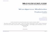 Wordpress Multisite Tutorial