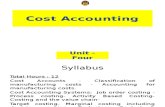 MBA - AFM - Cost Accounting