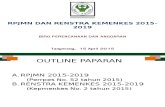 RPJMN Dan Renstra 2015-2019 (Biro Perencanaan Dan Anggran)