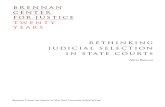 Rethinking Judicial Selections in State Courts