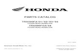 Honda  Trx 500 Parts