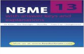 NBME 13 OFFICIAL Answers and Explanations