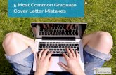5 Common Graduate Cover Letter Mistakes