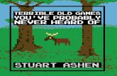 Terrible Old Games You Have Probably Never Heard Of