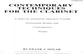 [Clarinet_Institute] Dolak, Fritz - Contemporary Techniques for the Clarinet