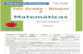 Plan 2do Grado - Bloque 2 Matemáticas