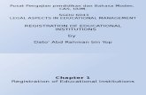 Lecture 8 - SGDU 6043 - Registration of Educational Institution