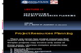 Lecture 11- Project Resources Planning