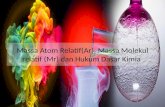 Massa Atom Relatif(Ar), Massa Molekul Relatif (