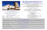 St. Peter the Apostle Bulletin 5-22-16