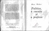 Weber - Politica o Vocatie Si o Profesie_Part1