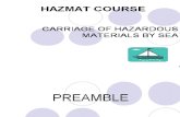 Carriage of Hazardous Materials by Sea