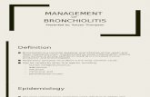 Bronchiolitis Management