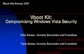 Vboot Kit: Compromising Windows Vista Security - Black Hat Europe 2007