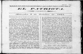 El Patriota, 3 de Octubre de 1822, Nro. 10