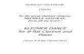 Clarinet  Nichifor, Serban - Klezmer Dance