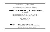 Industrial, Labour and General Laws (Module II Paper 7).Unlocked