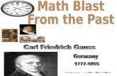 Carl Friedrich Gauss Blast From The Past.ppt