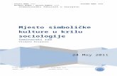 Seminarski - Sociologija Simbolike Kulture