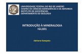 Int à Mineralogia - Aula 08