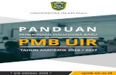Panduan PMB Universitas Islam Riau
