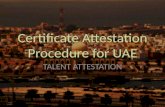 Procedure for Certificate Attestation for UAE
