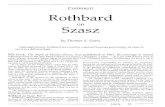 Rothbard on Szasz, by Thomas Szasz
