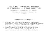Course 4 Model Persediaan Deterministik Statis