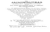 Jaiminisutras English Translation