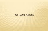 Decision Making, Engineering Management