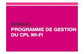 Manuel Programme Gestion CPL Wi Fi