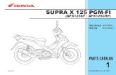 Part Catalog New Honda Supra X 125 FI