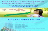 ECO 372 EDU Teaching Effectively Eco372edudotcom