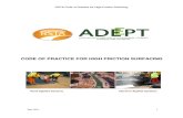 RSTA ADEPT Code of Practice for High Friction Surfacing 2011