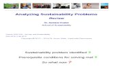 Review - Analyzing Sustainability Problems