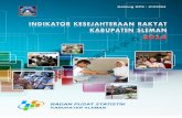Indikator Kesejahteraan Rakyat Kabupaten Sleman 2014