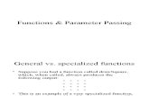 Functions & Parameter Passing
