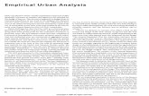 Empitical Urban Analysis