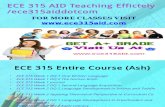 ECE 315 AID Teaching Effectively ece315aiddotcom