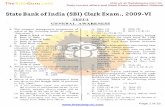SBI Clerk Exam, 2009-VI