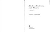 Modern Criticism and theory
