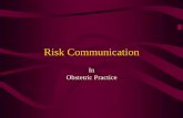 Risk Communication in Maternal Care