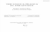 The lingua franca in the levant